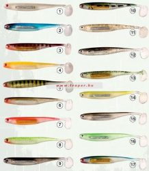 Traper Tin Fish Gumihal Többféle Színben és Méretben (10db/csomag)