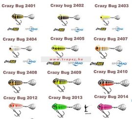 Spinmad Tail Spinner Crazy Bug 4gr Többféle színben