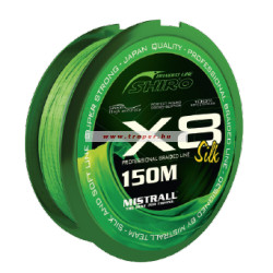 Mistrall Shiro Silk X8 Green 150m többféle átmérőben